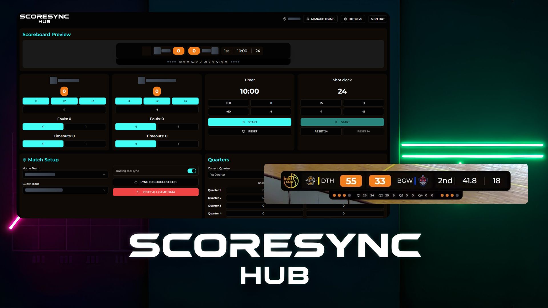 ScoreSync Hub Banner